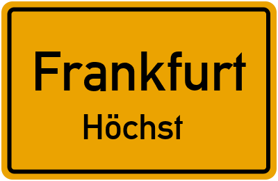 Straßenverzeichnis Frankfurt Höchst