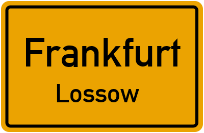 Straßenverzeichnis Frankfurt Lossow