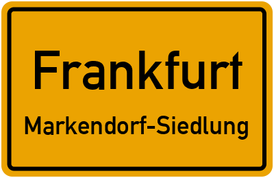 Straßenverzeichnis Frankfurt Markendorf-Siedlung