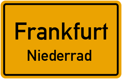Straßenverzeichnis Frankfurt Niederrad