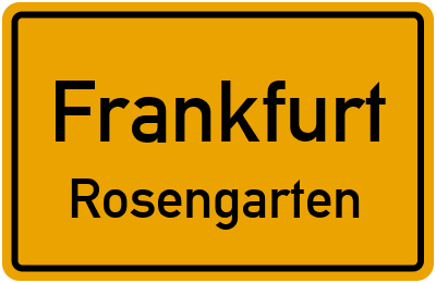 Straßenverzeichnis Frankfurt Rosengarten