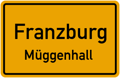 Straßenverzeichnis Franzburg Müggenhall