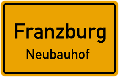 Straßenverzeichnis Franzburg Neubauhof