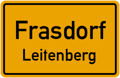 Ortsschild Frasdorf Leitenberg