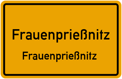 Straßenverzeichnis Frauenprießnitz Frauenprießnitz