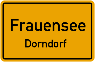 Straßenverzeichnis Frauensee Dorndorf