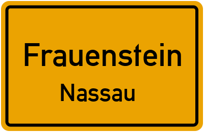 Straßenverzeichnis Frauenstein Nassau