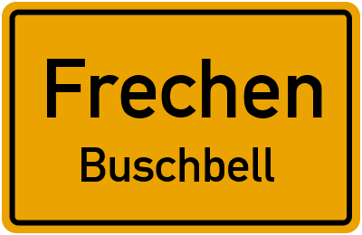 Straßenverzeichnis Frechen Buschbell