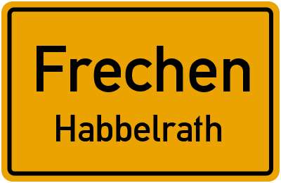 Straßenverzeichnis Frechen Habbelrath