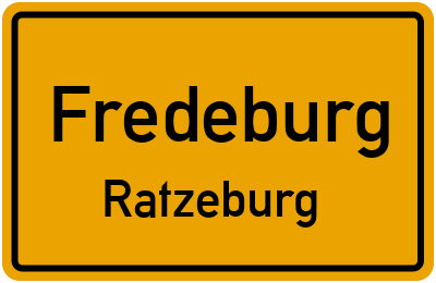 Straßenverzeichnis Fredeburg Ratzeburg