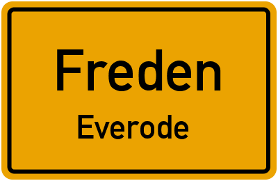 Straßenverzeichnis Freden Everode