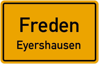 Straßenverzeichnis Freden Eyershausen
