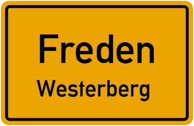 Straßenverzeichnis Freden Westerberg