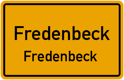 Straßenverzeichnis Fredenbeck Fredenbeck