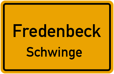 Straßenverzeichnis Fredenbeck Schwinge