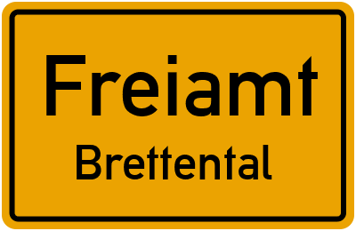 Straßenverzeichnis Freiamt Brettental