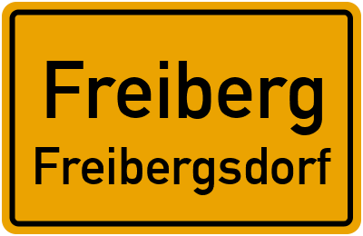 Straßenverzeichnis Freiberg Freibergsdorf