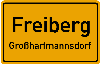 Straßenverzeichnis Freiberg Großhartmannsdorf