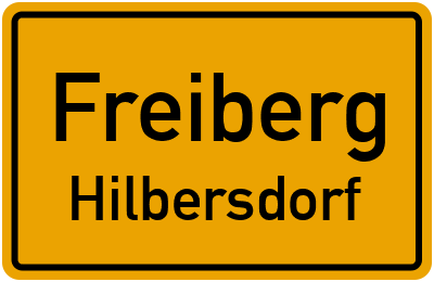 Straßenverzeichnis Freiberg Hilbersdorf