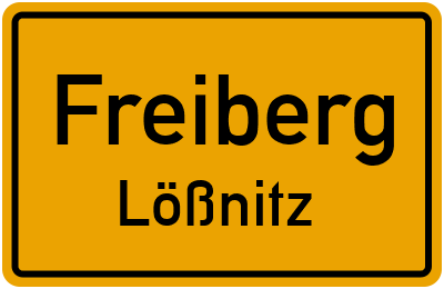 Straßenverzeichnis Freiberg Lößnitz