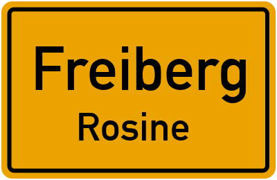 Straßenverzeichnis Freiberg Rosine