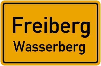 Straßenverzeichnis Freiberg Wasserberg