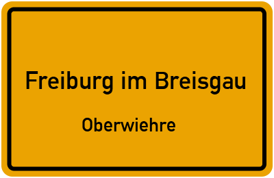 Straßenverzeichnis Freiburg im Breisgau Oberwiehre