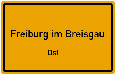 Straßenverzeichnis Freiburg im Breisgau Ost