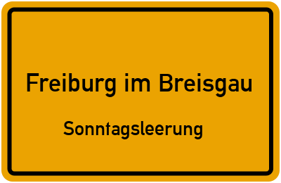 Briefkastenleerung am Sonntag in Freiburg im Breisgau