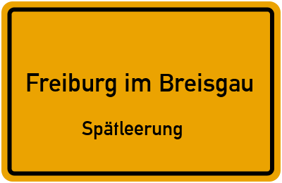 Briefkasten mit Abendleerung in Freiburg im Breisgau