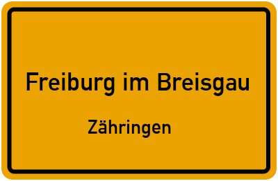 Straßenverzeichnis Freiburg im Breisgau Zähringen