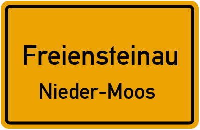 Ortsschild Freiensteinau Nieder-Moos