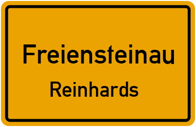 Ortsschild Freiensteinau Reinhards