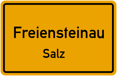 Straßenverzeichnis Freiensteinau Salz