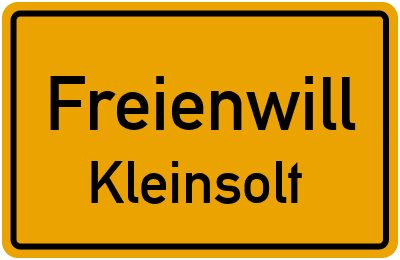 Straßenverzeichnis Freienwill Kleinsolt