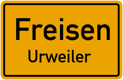 Straßenverzeichnis Freisen Urweiler
