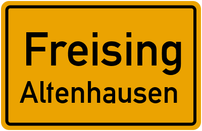 Straßenverzeichnis Freising Altenhausen