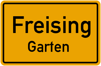 Straßenverzeichnis Freising Garten