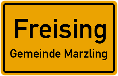 Straßenverzeichnis Freising Gemeinde Marzling