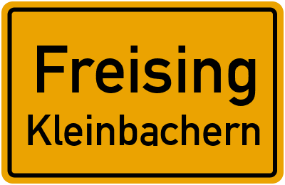 Straßenverzeichnis Freising Kleinbachern