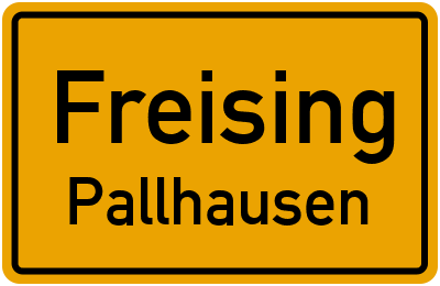 Straßenverzeichnis Freising Pallhausen