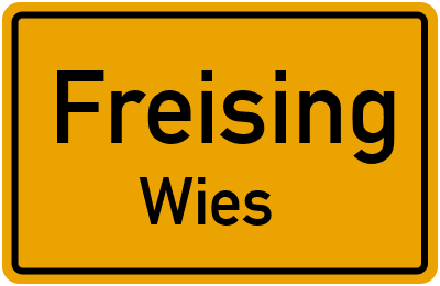 Straßenverzeichnis Freising Wies