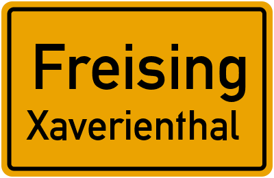 Straßenverzeichnis Freising Xaverienthal