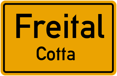 Straßenverzeichnis Freital Cotta