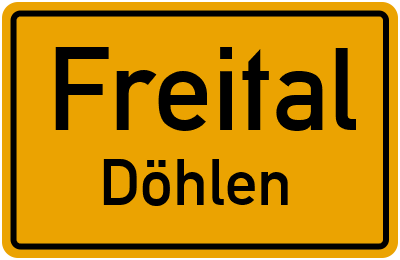 Straßenverzeichnis Freital Döhlen