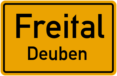 Straßenverzeichnis Freital Deuben