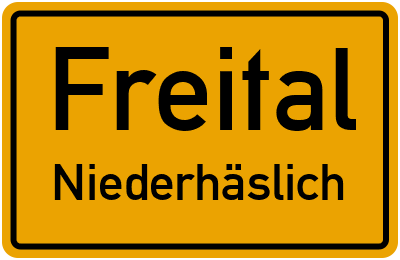 Straßenverzeichnis Freital Niederhäslich