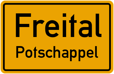 Straßenverzeichnis Freital Potschappel