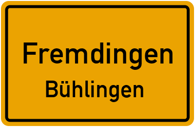 Straßenverzeichnis Fremdingen Bühlingen