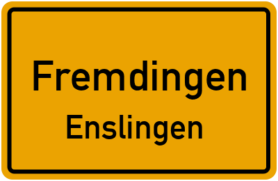 Straßenverzeichnis Fremdingen Enslingen